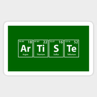 Artiste (Ar-Ti-S-Te) Periodic Elements Spelling Sticker